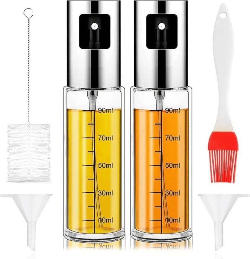 Ölspender 100 ml - Set von 2 Ölsprüher 2er-Set – je 100 ml Fassungsvermögen