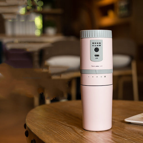 Elektrische tragbare Kaffeemühle aus Edelstahl