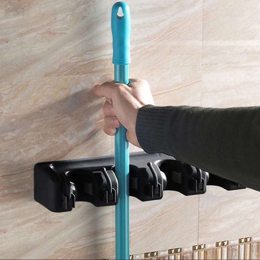 Besenhalterung Wand Halter Besen Mop Halter 6 Haken Besenhalter Gerätehalter Wandhalterung